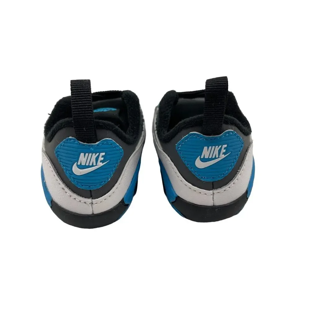 Nike Air Max 90 Crib CB Soft Bottom Baby Bootie Shoes 4C CI0424 002 Black/Gray